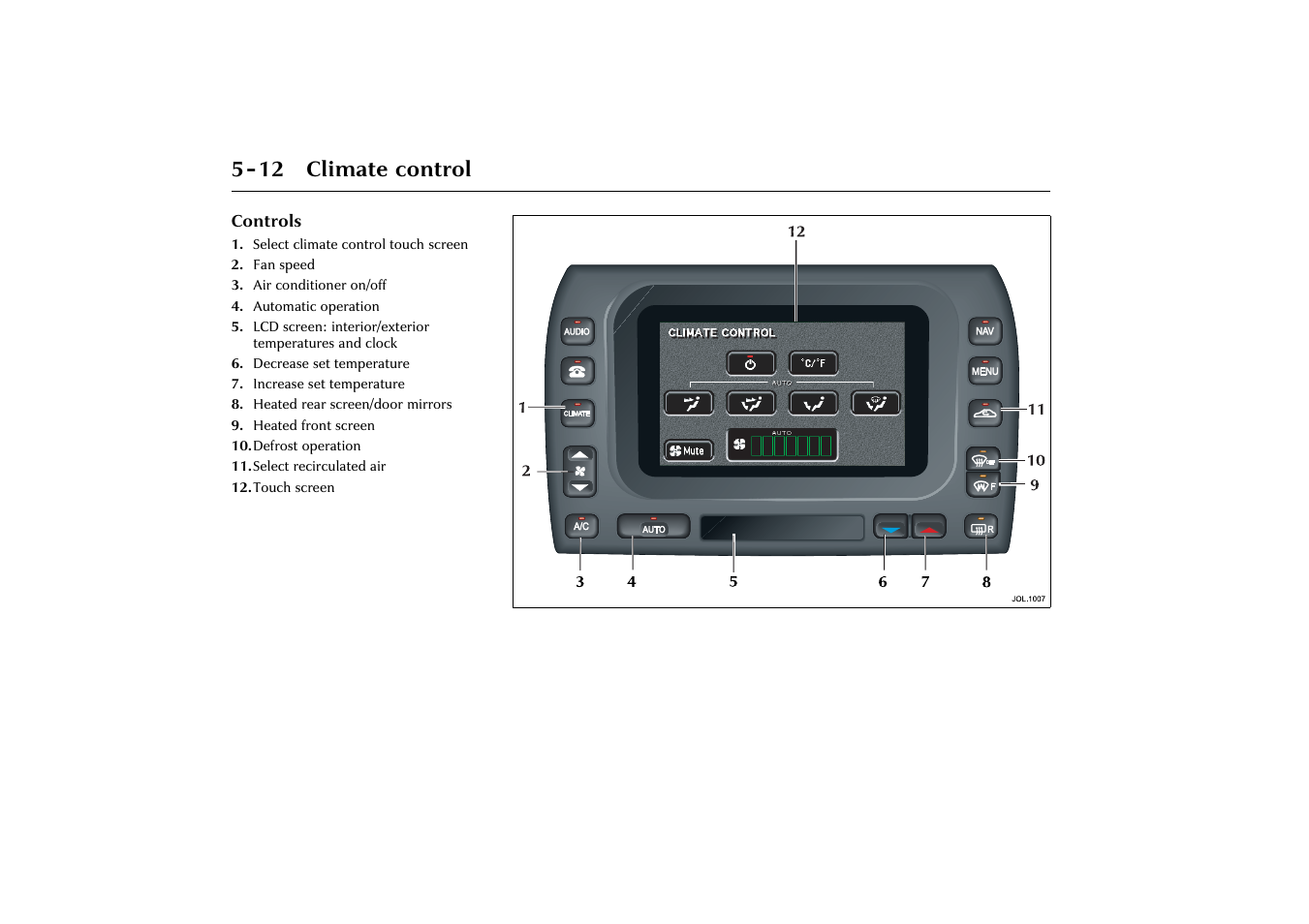 12 climate control | Jaguar X-Type JJM 21 02 20/15 User Manual | Page 116 / 187