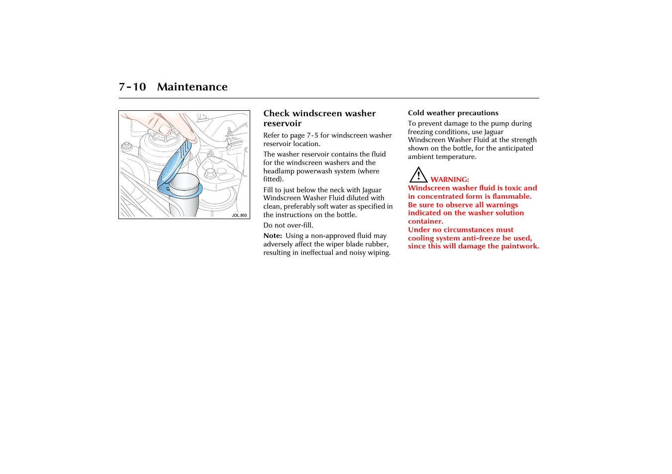 10 maintenance | Jaguar X-Type JJM 21 02 20/15 User Manual | Page 160 / 187