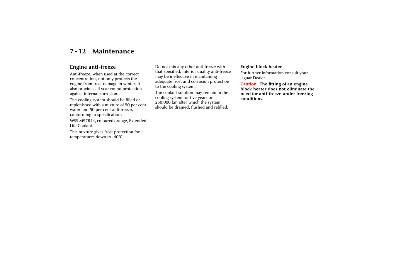 12 maintenance | Jaguar X-Type JJM 21 02 20/15 User Manual | Page 162 / 187