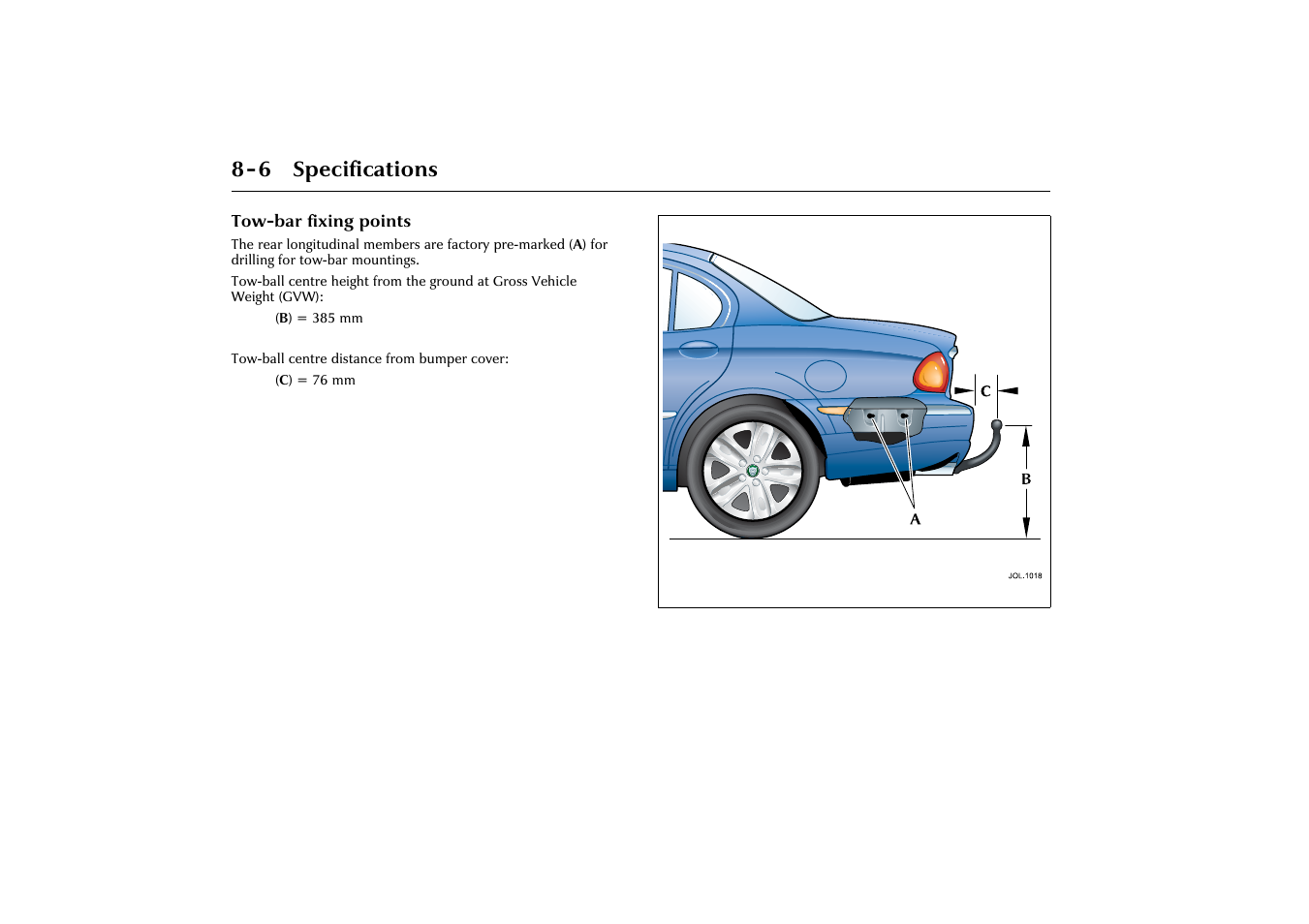 6 specifications | Jaguar X-Type JJM 21 02 20/15 User Manual | Page 180 / 187