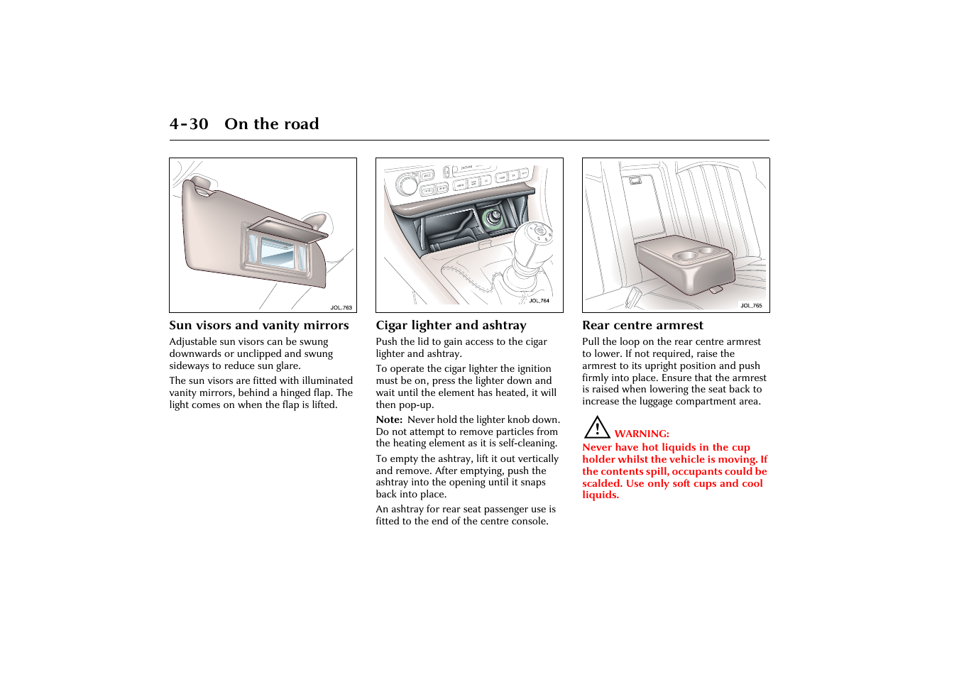 30 on the road | Jaguar X-Type JJM 21 02 20/15 User Manual | Page 86 / 187