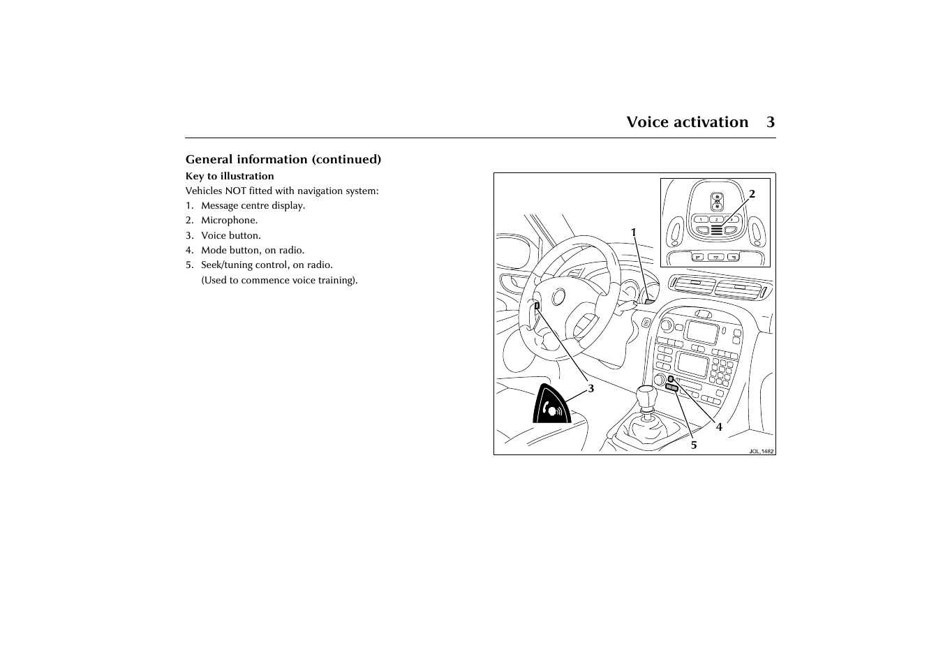 Jaguar VOICE ACTIVATION X-TYPE 2001.5 User Manual | Page 6 / 47