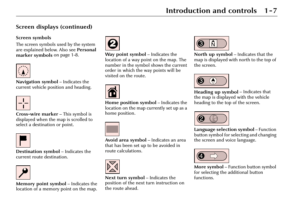Introduction and controls 1-7 | Jaguar S-Type User Manual | Page 13 / 66
