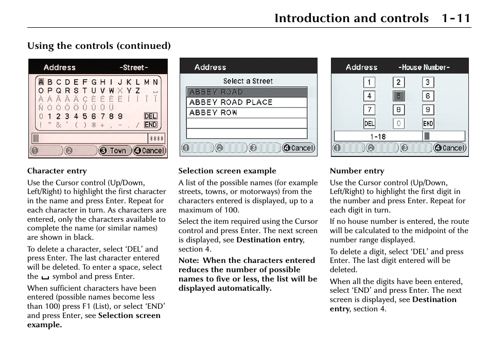 Introduction and controls 1-11, Using the controls (continued) | Jaguar S-Type User Manual | Page 17 / 66