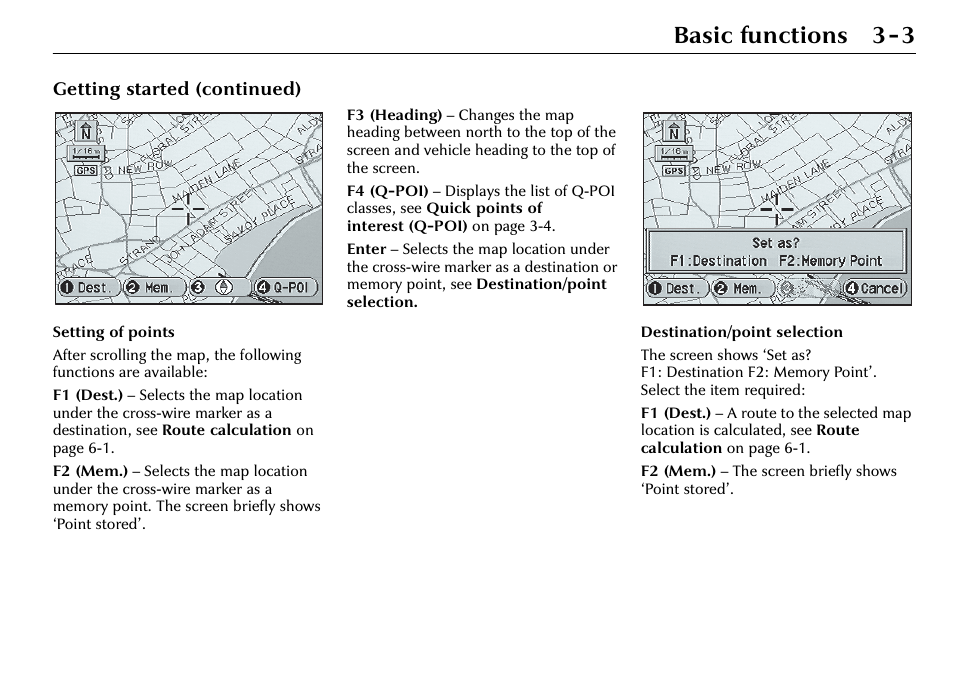 Basic functions 3-3, Getting started (continued) | Jaguar S-Type User Manual | Page 25 / 66