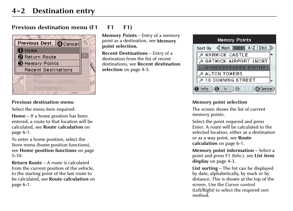 2 destination entry | Jaguar S-Type User Manual | Page 35 / 66