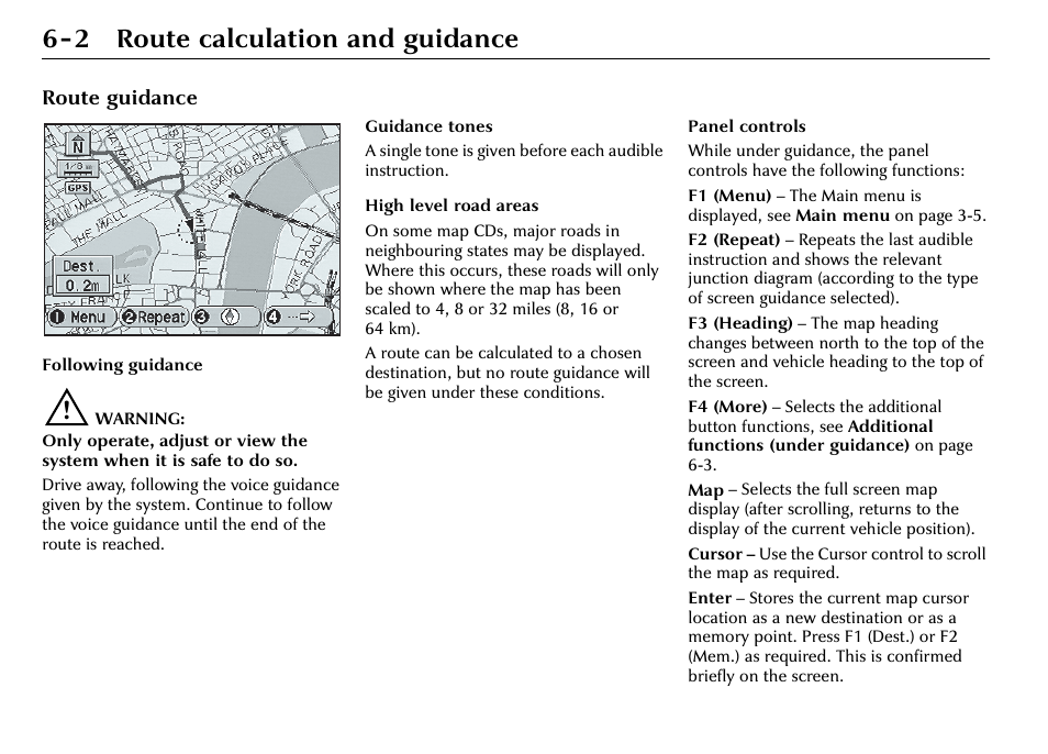 2 route calculation and guidance | Jaguar S-Type User Manual | Page 53 / 66