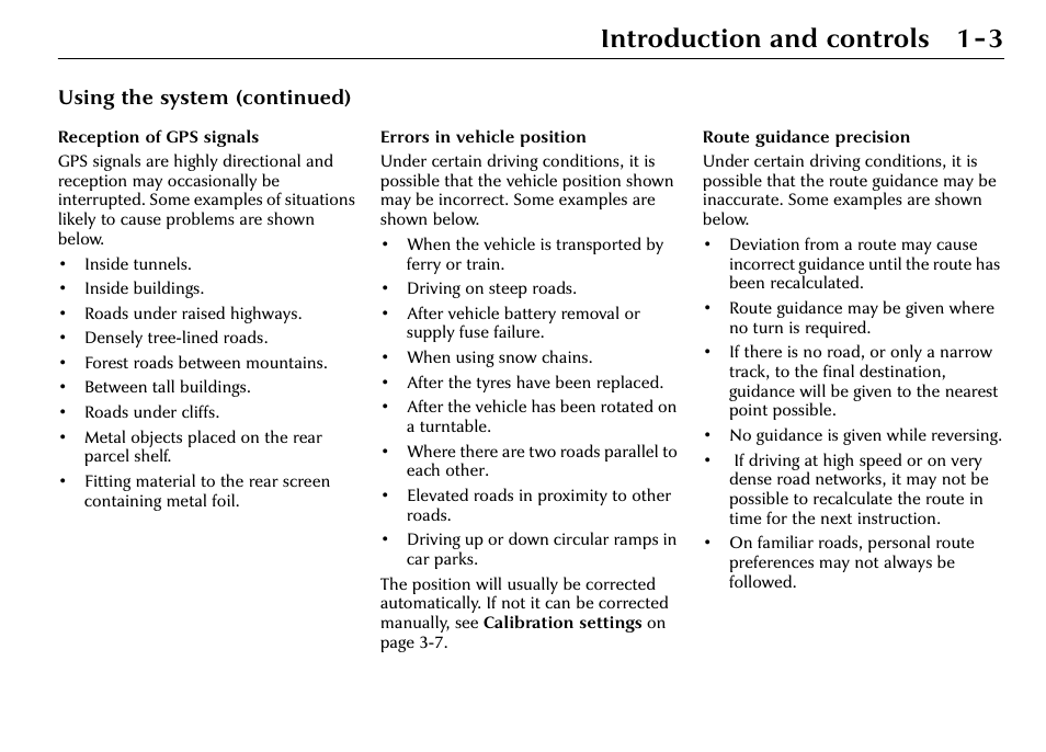 Introduction and controls 1-3 | Jaguar S-Type User Manual | Page 9 / 66