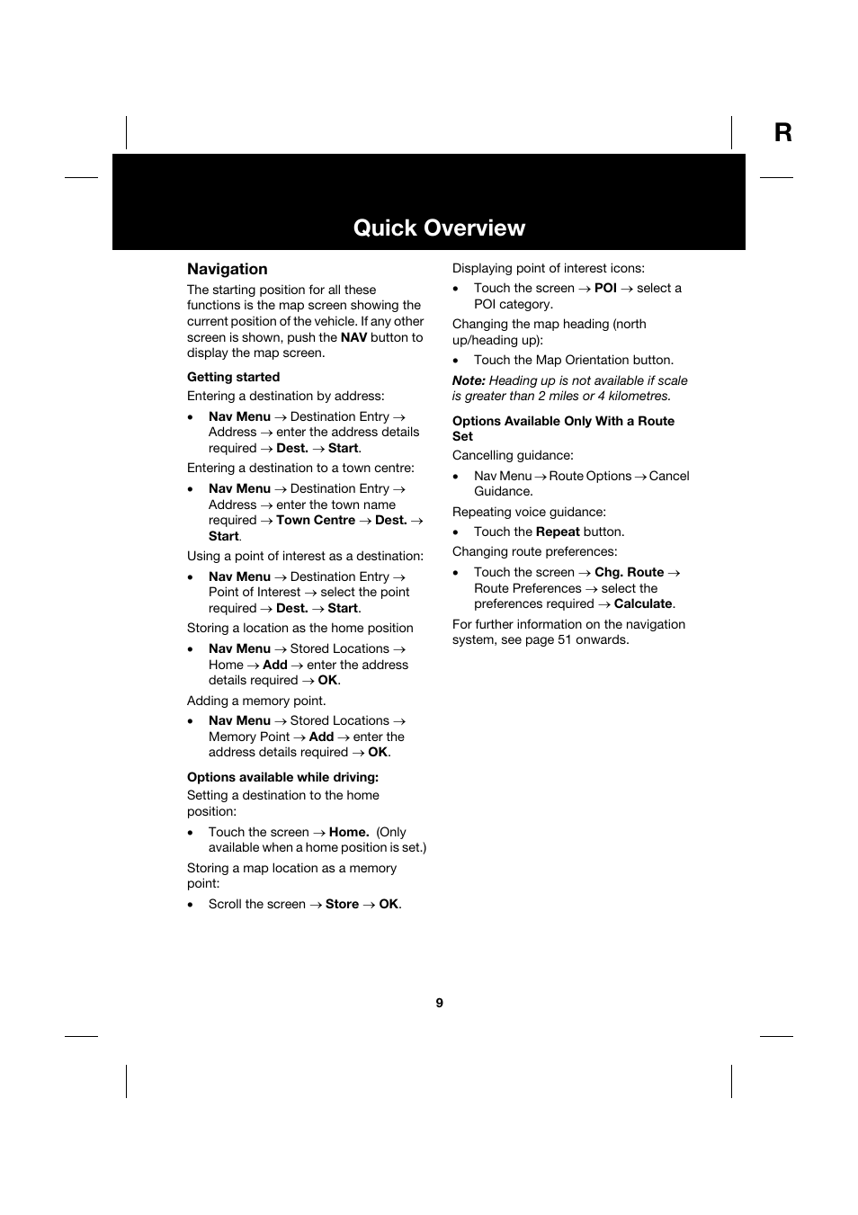 Quick overview | Jaguar Touch Screen Display JJM 18 42 26 701 User Manual | Page 9 / 132