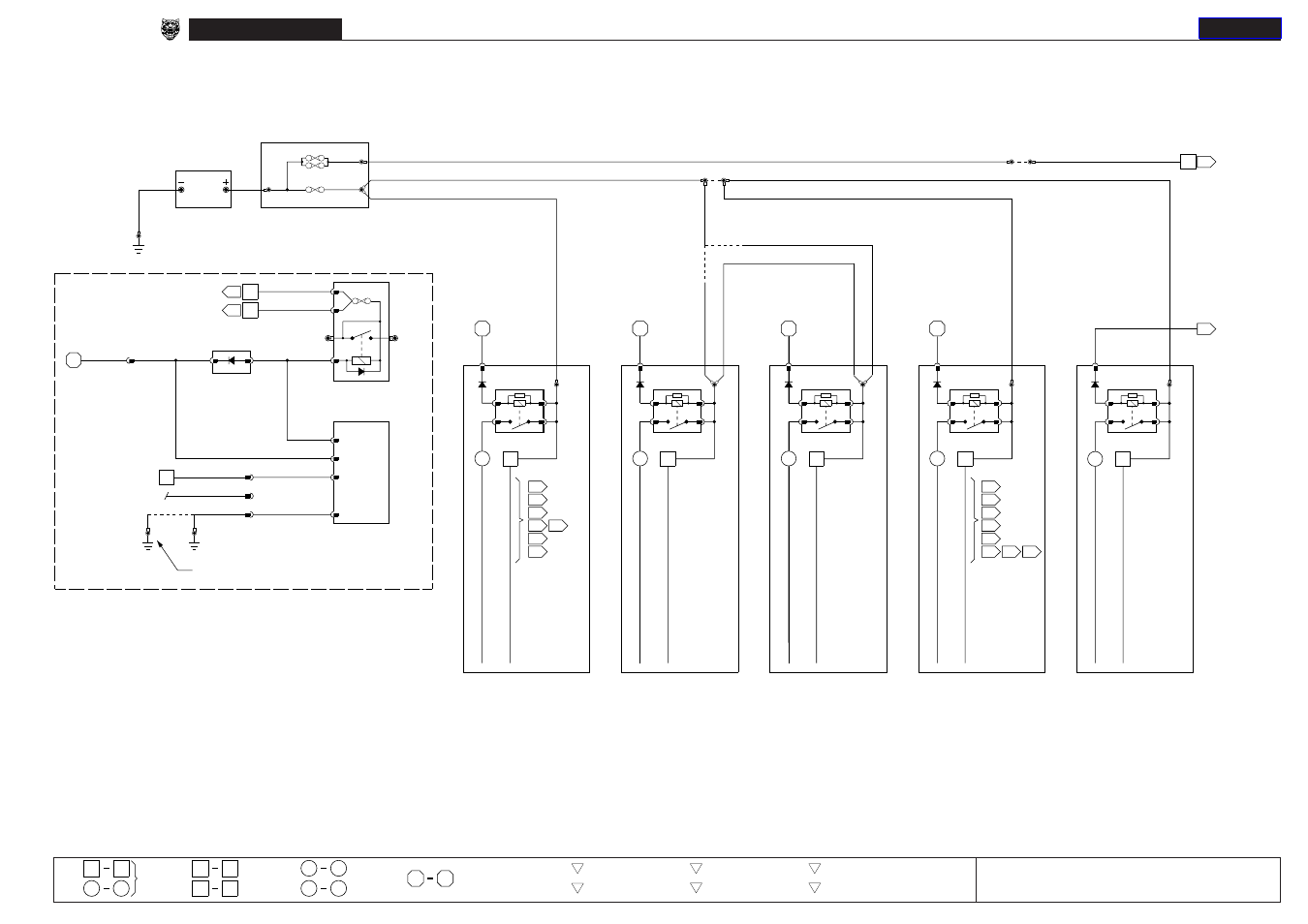 01 power distribution, Power distribution, Main power distribution | Fig. 01.1 | Jaguar XK8 User Manual | Page 25 / 123