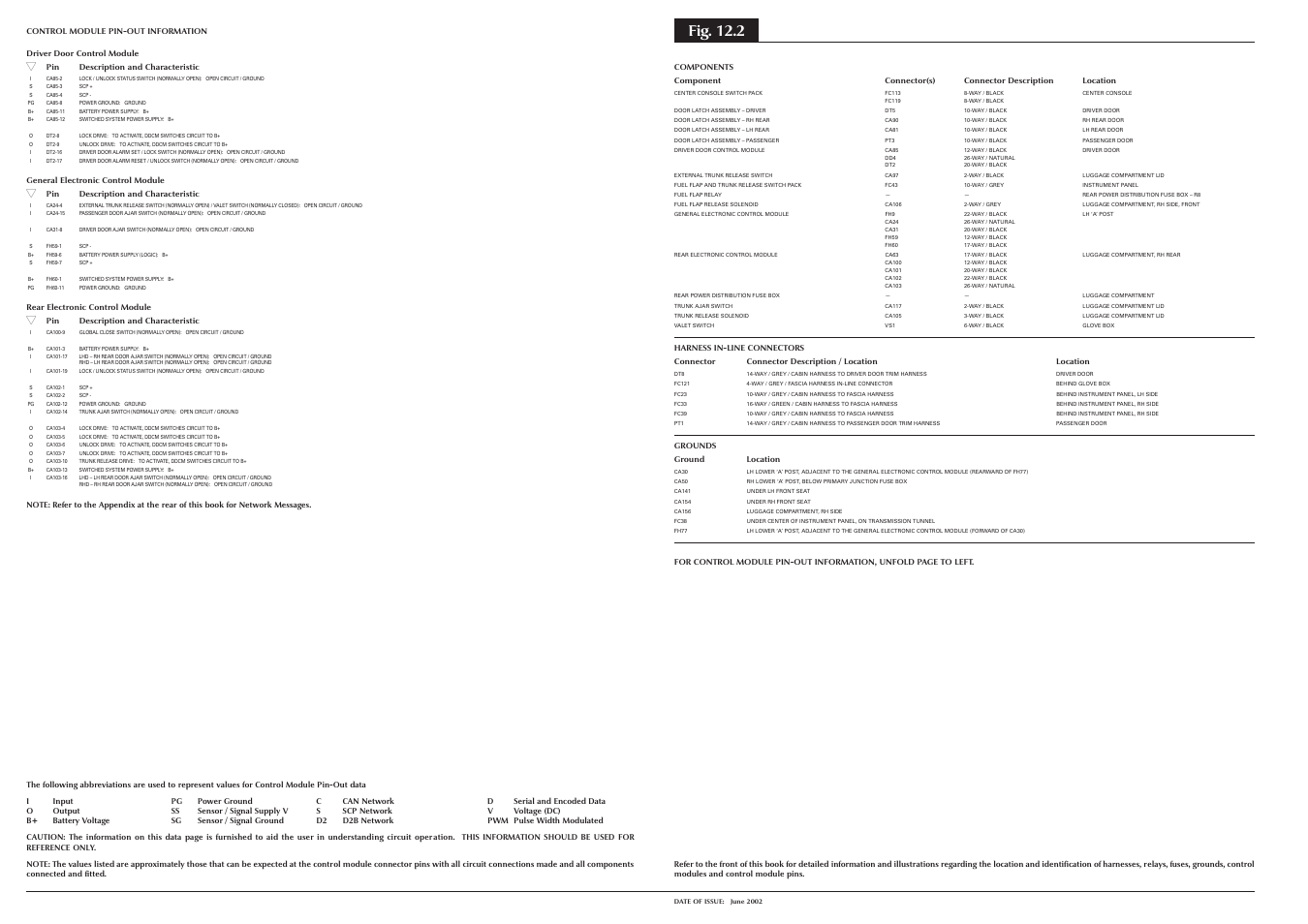Fig. 12.2 | Jaguar S-TYPE 2004 User Manual | Page 110 / 172