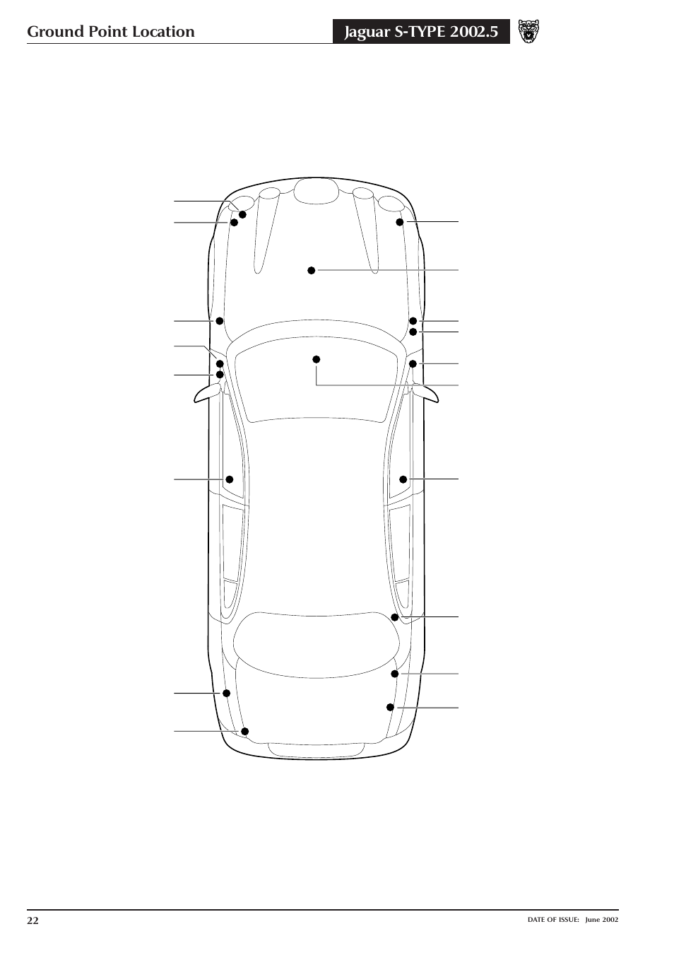 Ground point location | Jaguar S-TYPE 2004 User Manual | Page 24 / 172
