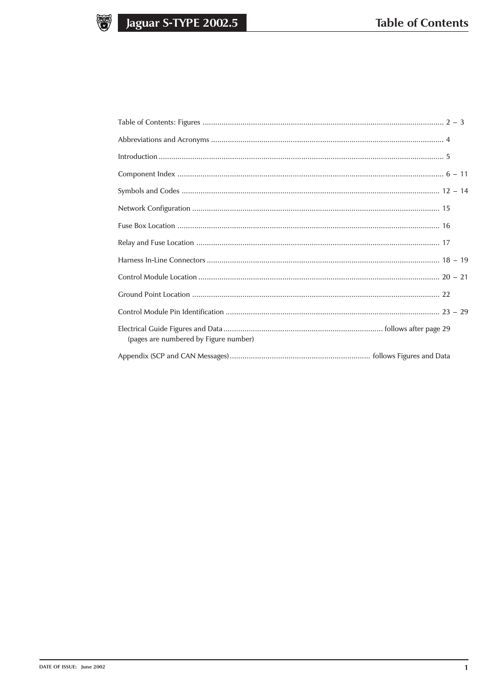 Jaguar S-TYPE 2004 User Manual | Page 3 / 172