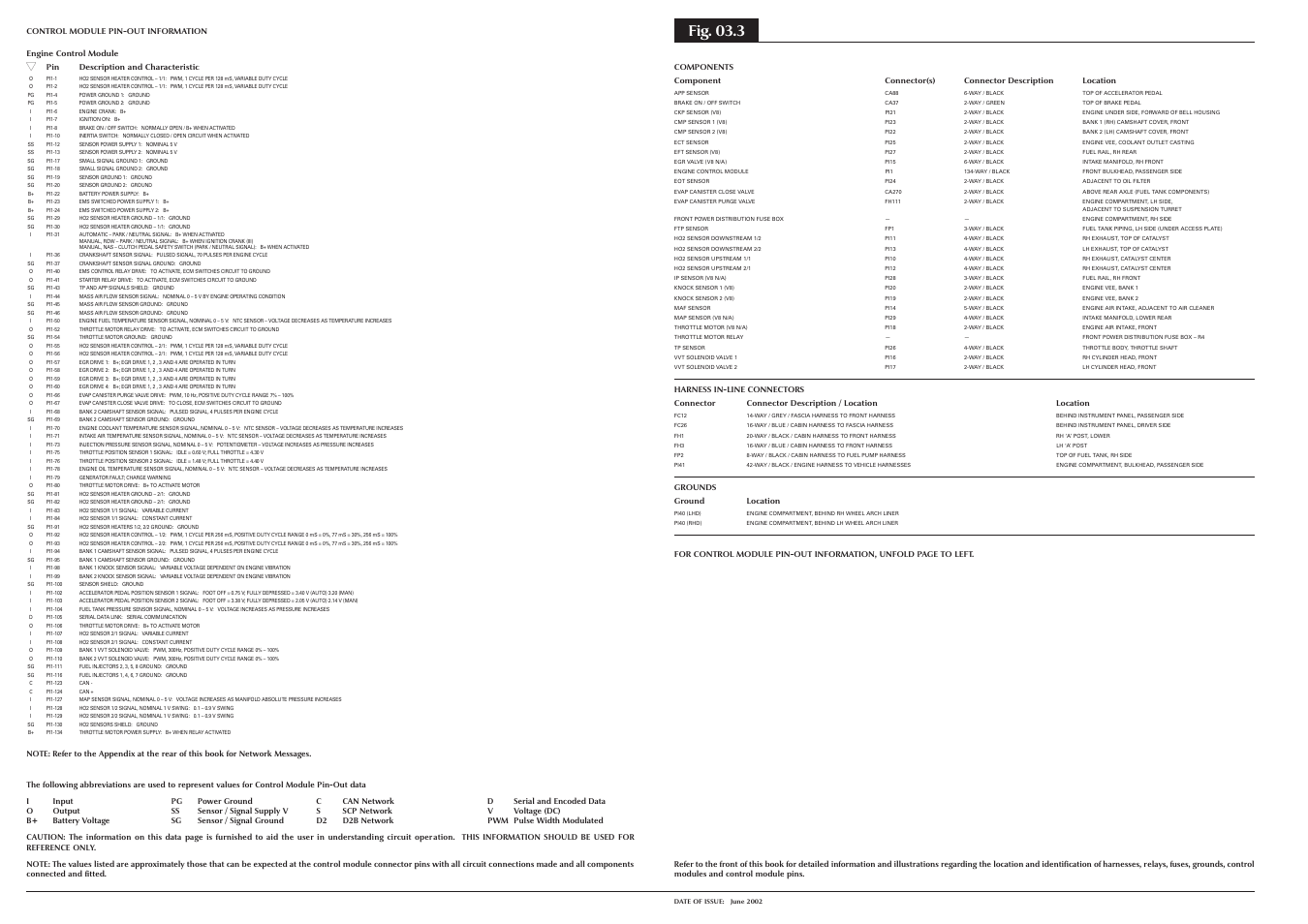 Fig. 03.3 | Jaguar S-TYPE 2004 User Manual | Page 54 / 172