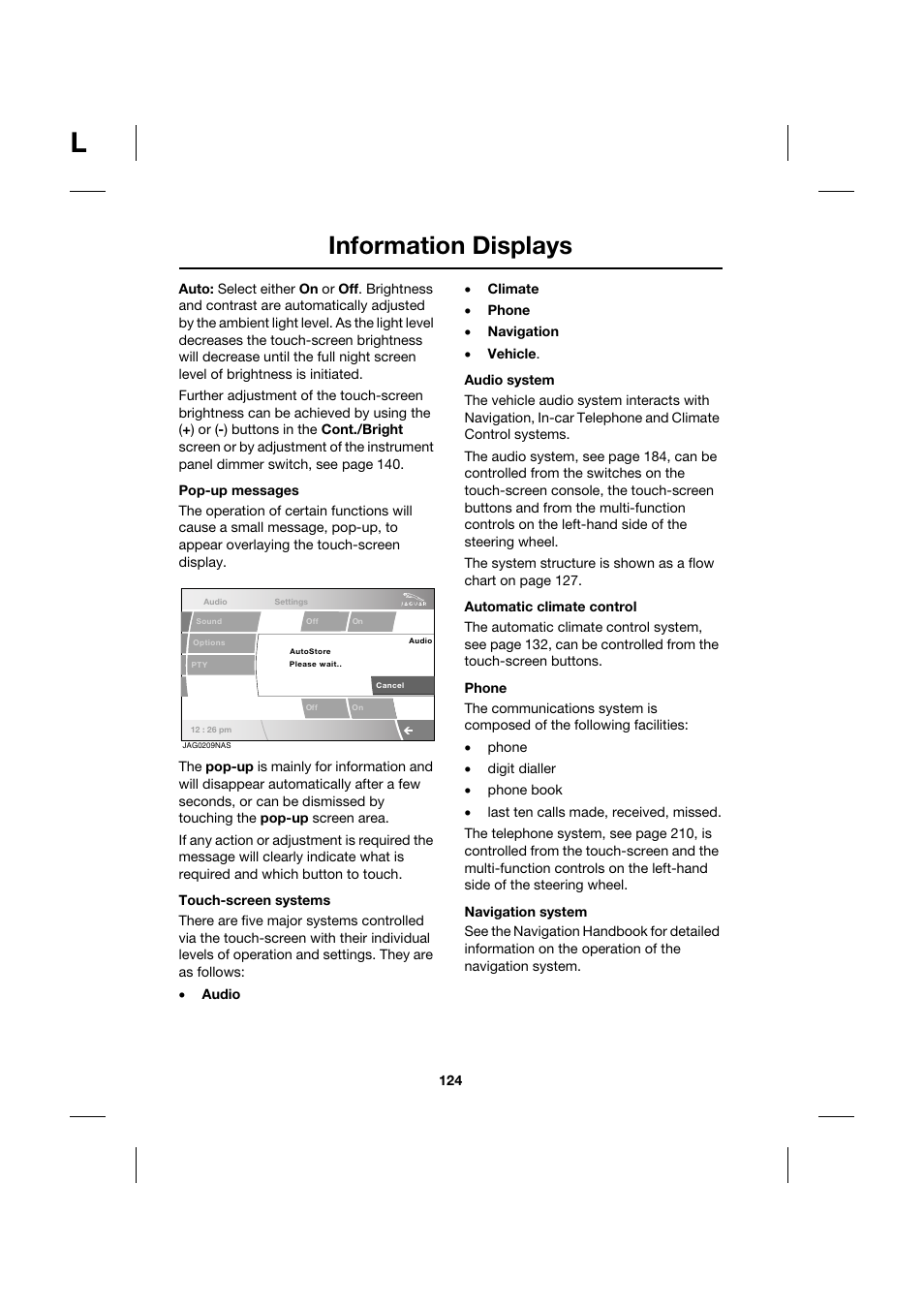 Information displays | Jaguar XK JJM 18 02 30 701 User Manual | Page 115 / 260