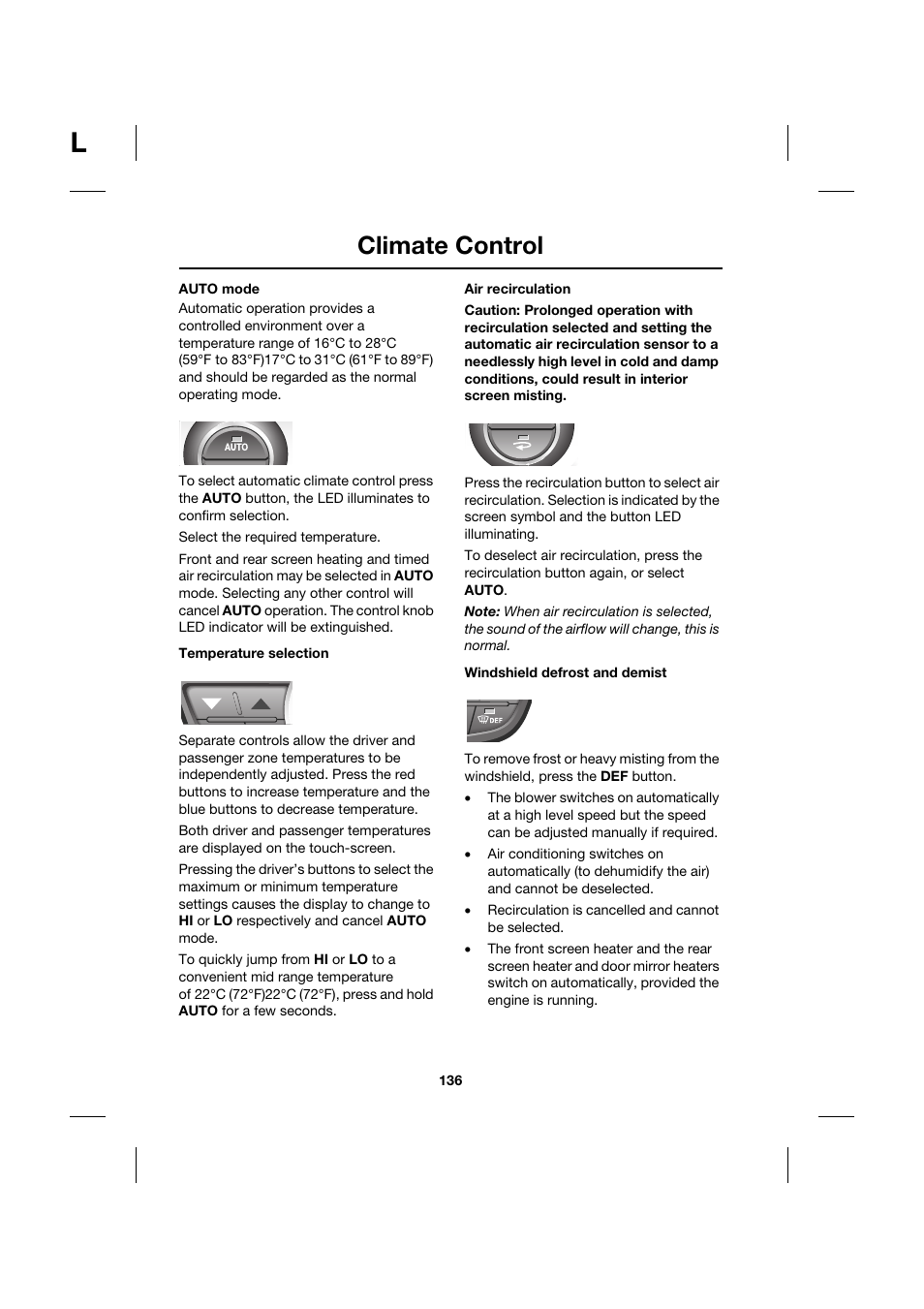 Climate control | Jaguar XK JJM 18 02 30 701 User Manual | Page 127 / 260