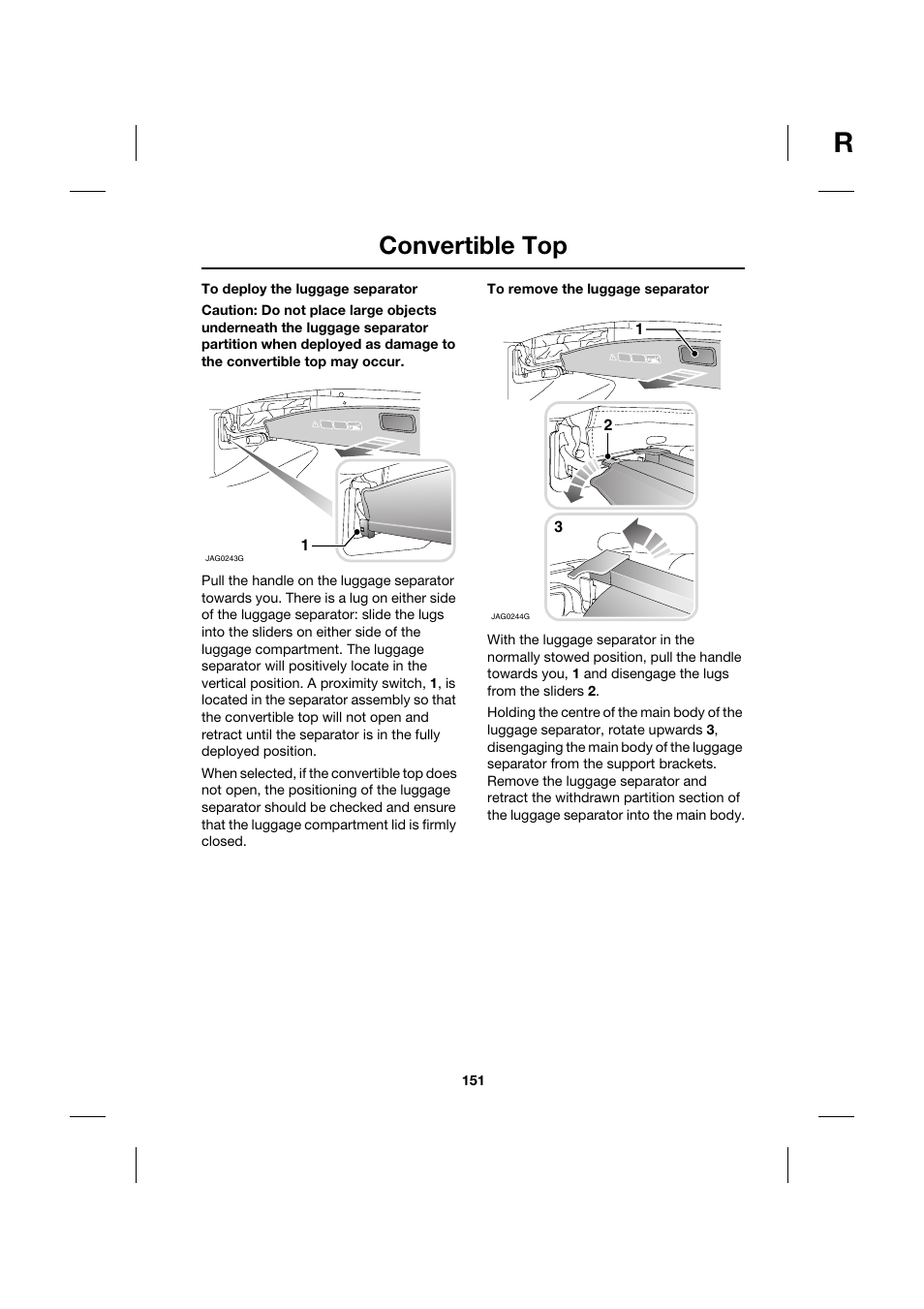 Convertible top | Jaguar XK JJM 18 02 30 701 User Manual | Page 134 / 260