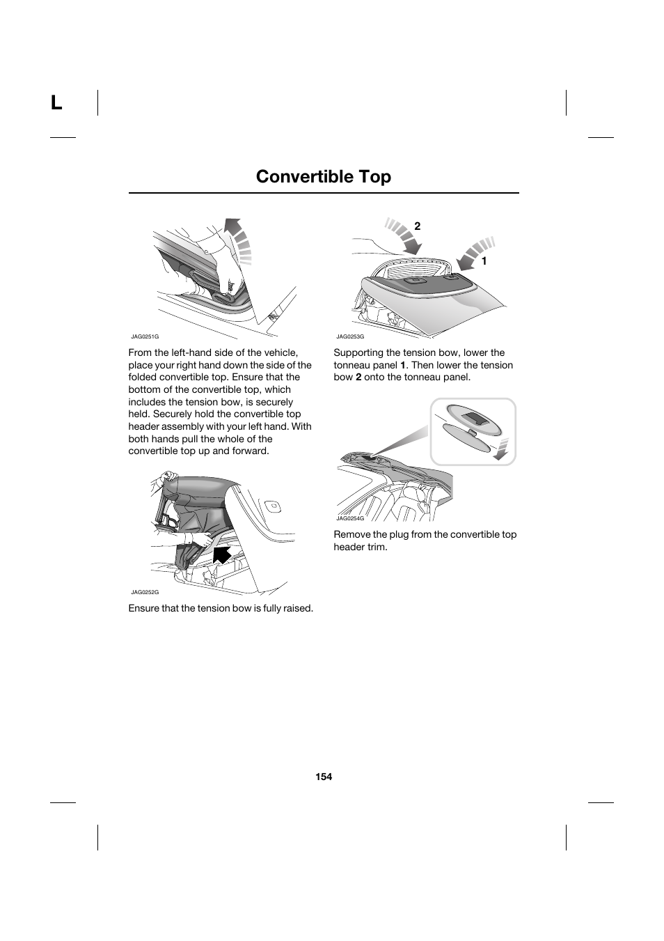 Convertible top | Jaguar XK JJM 18 02 30 701 User Manual | Page 137 / 260