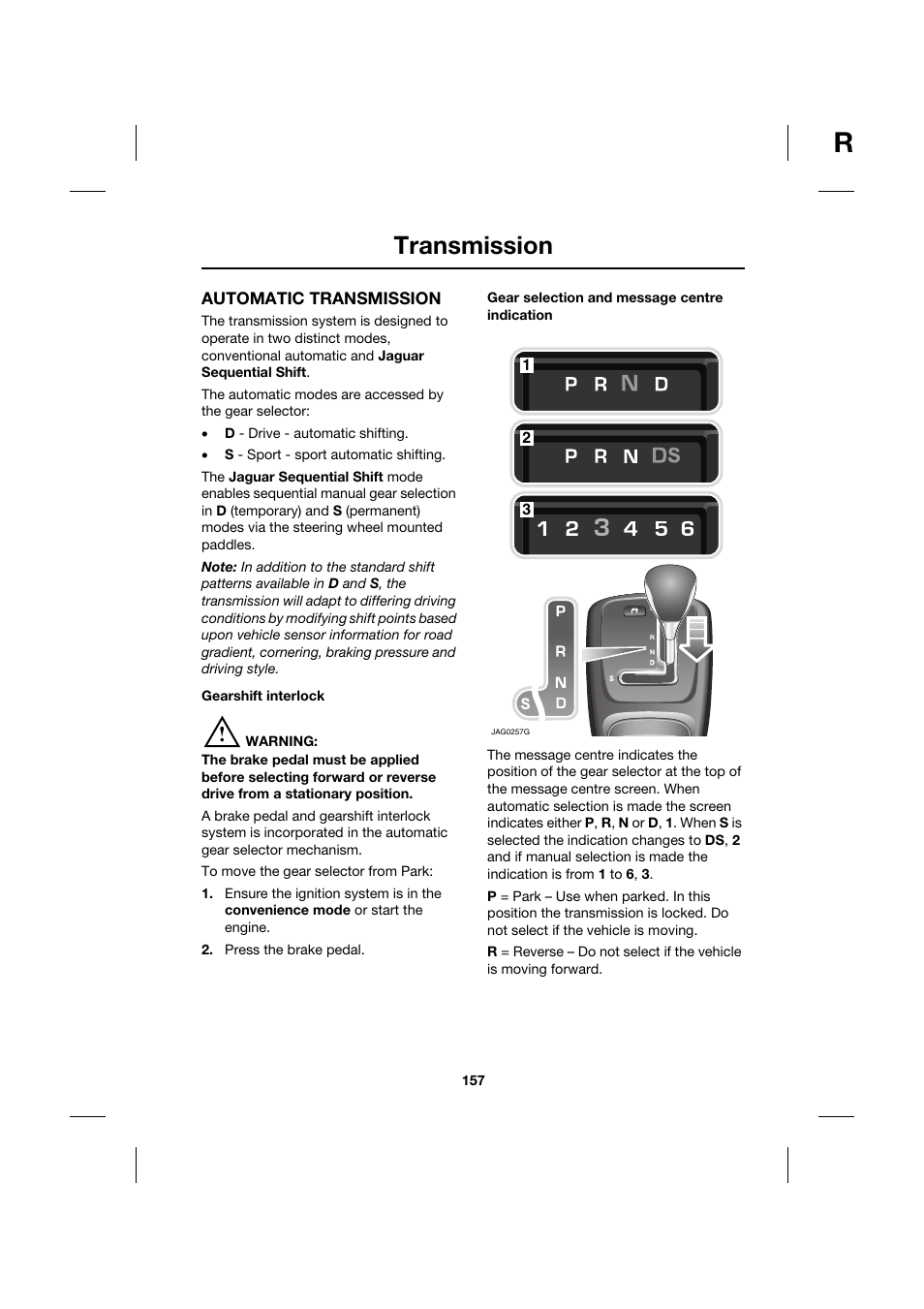 Transmission | Jaguar XK JJM 18 02 30 701 User Manual | Page 140 / 260