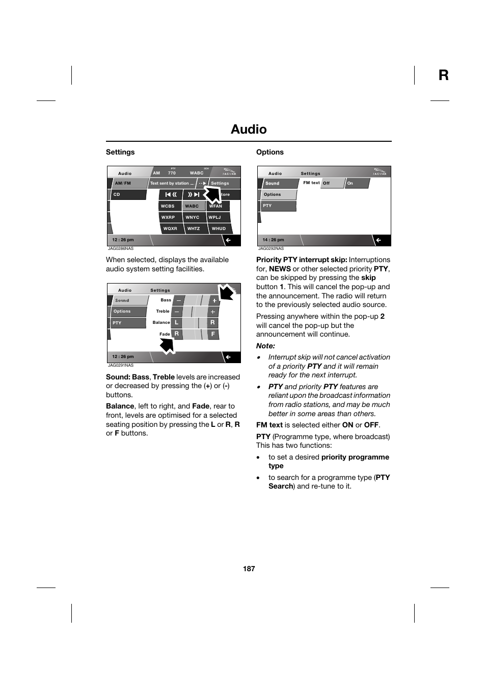 Audio | Jaguar XK JJM 18 02 30 701 User Manual | Page 162 / 260