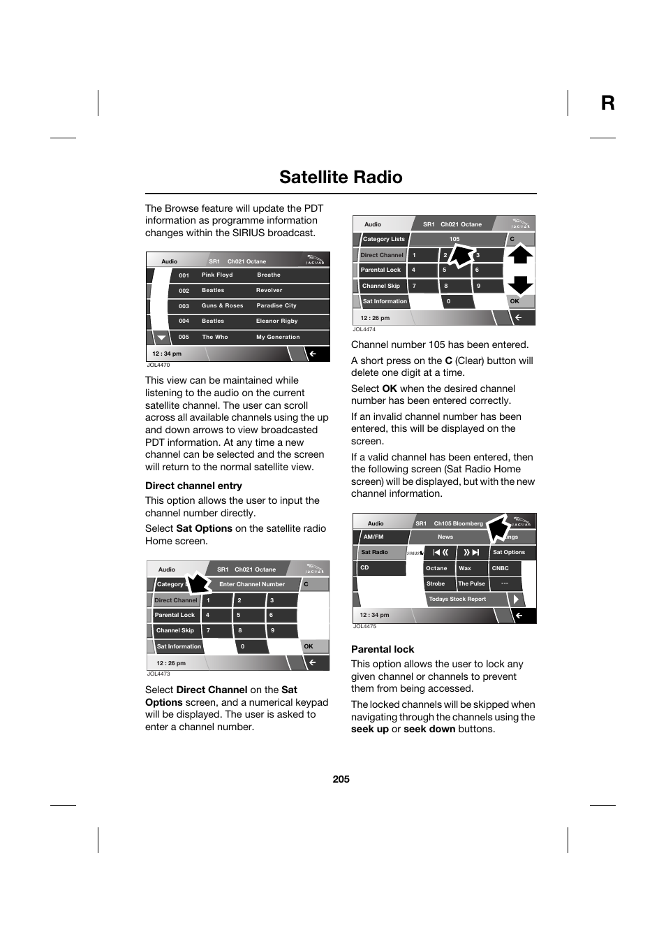 Satellite radio | Jaguar XK JJM 18 02 30 701 User Manual | Page 180 / 260