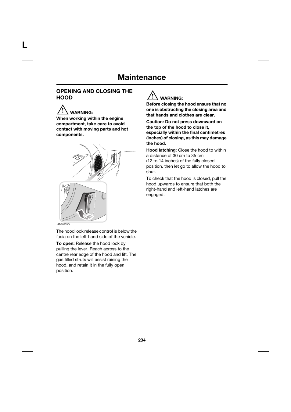 Maintenance | Jaguar XK JJM 18 02 30 701 User Manual | Page 209 / 260