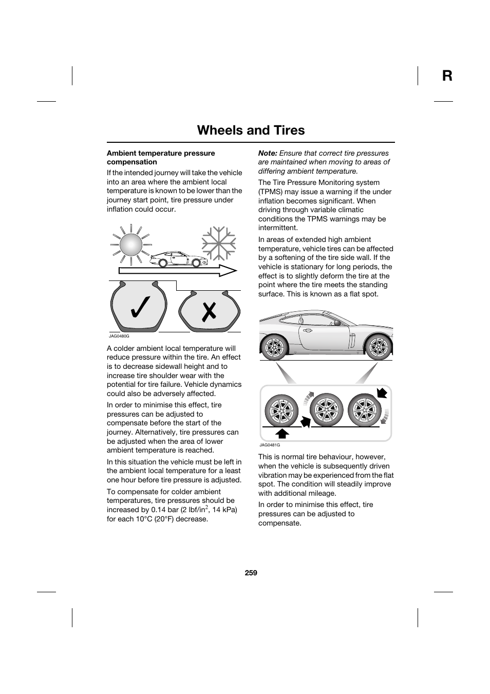 Wheels and tires | Jaguar XK JJM 18 02 30 701 User Manual | Page 225 / 260