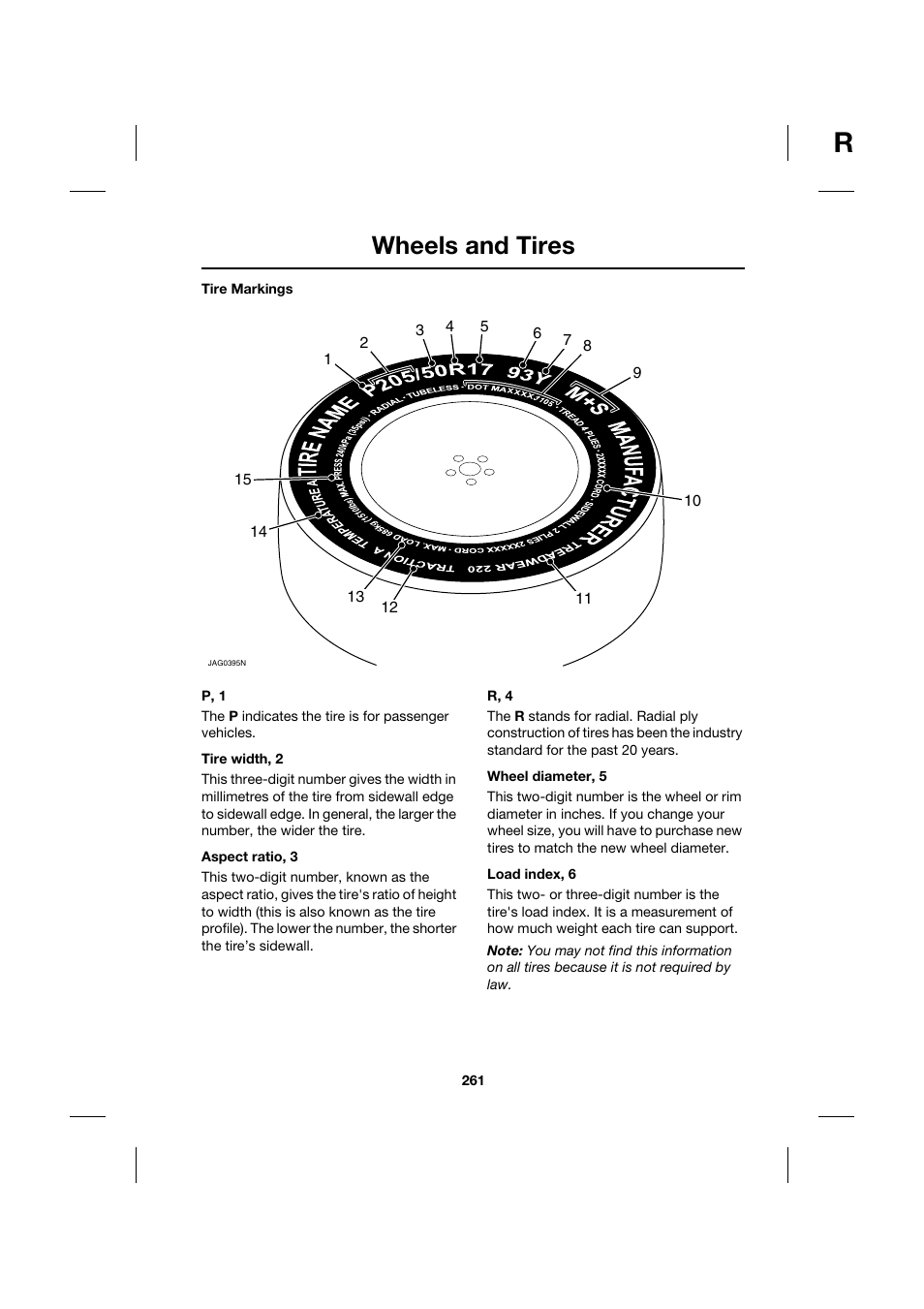 Wheels and tires | Jaguar XK JJM 18 02 30 701 User Manual | Page 227 / 260