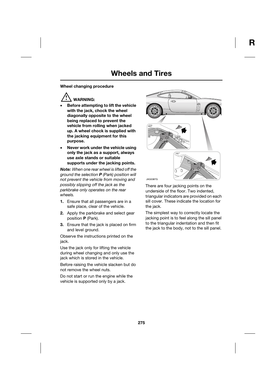 Wheels and tires | Jaguar XK JJM 18 02 30 701 User Manual | Page 241 / 260