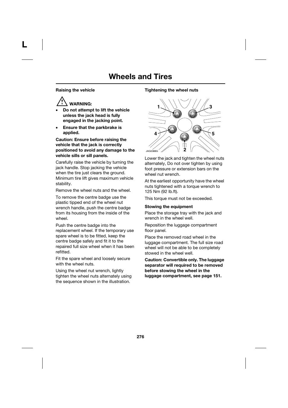 Wheels and tires | Jaguar XK JJM 18 02 30 701 User Manual | Page 242 / 260