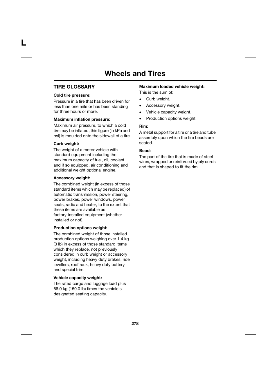 Wheels and tires | Jaguar XK JJM 18 02 30 701 User Manual | Page 244 / 260