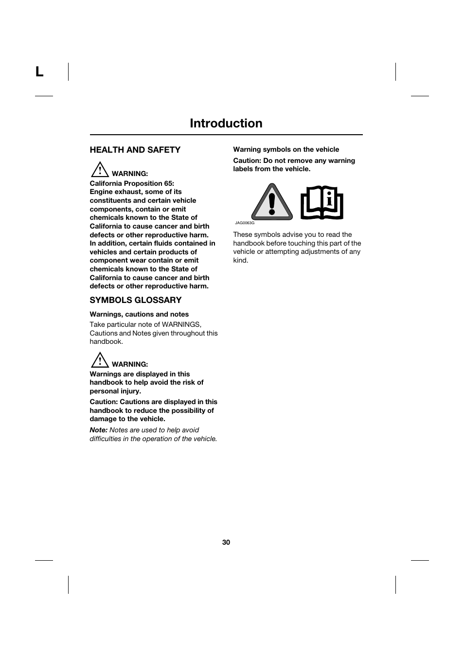 Introduction | Jaguar XK JJM 18 02 30 701 User Manual | Page 30 / 260