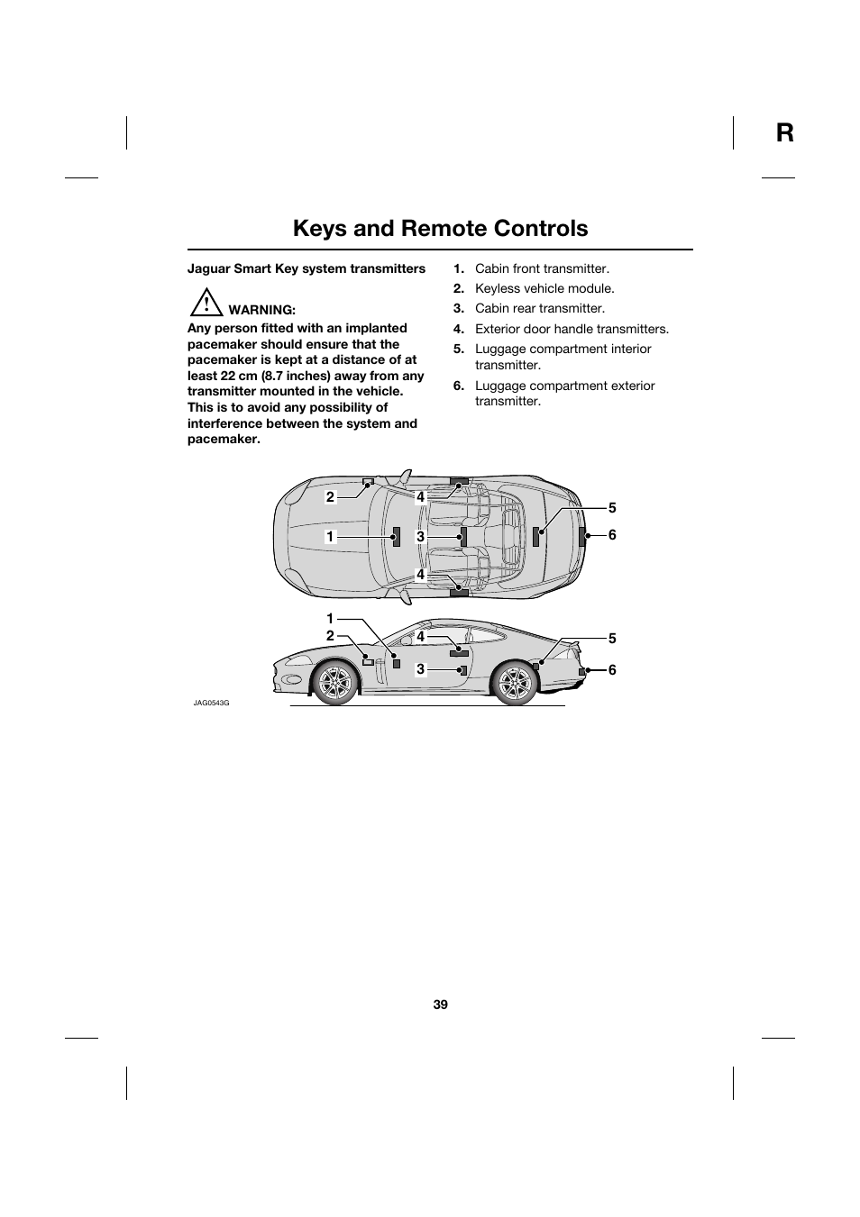 Keys and remote controls | Jaguar XK JJM 18 02 30 701 User Manual | Page 39 / 260