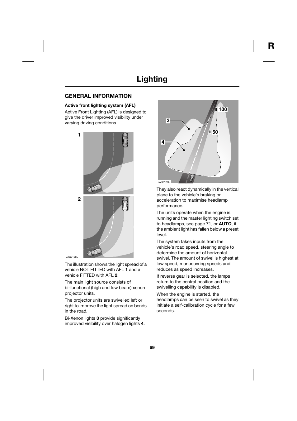 Lighting | Jaguar XK JJM 18 02 30 701 User Manual | Page 60 / 260