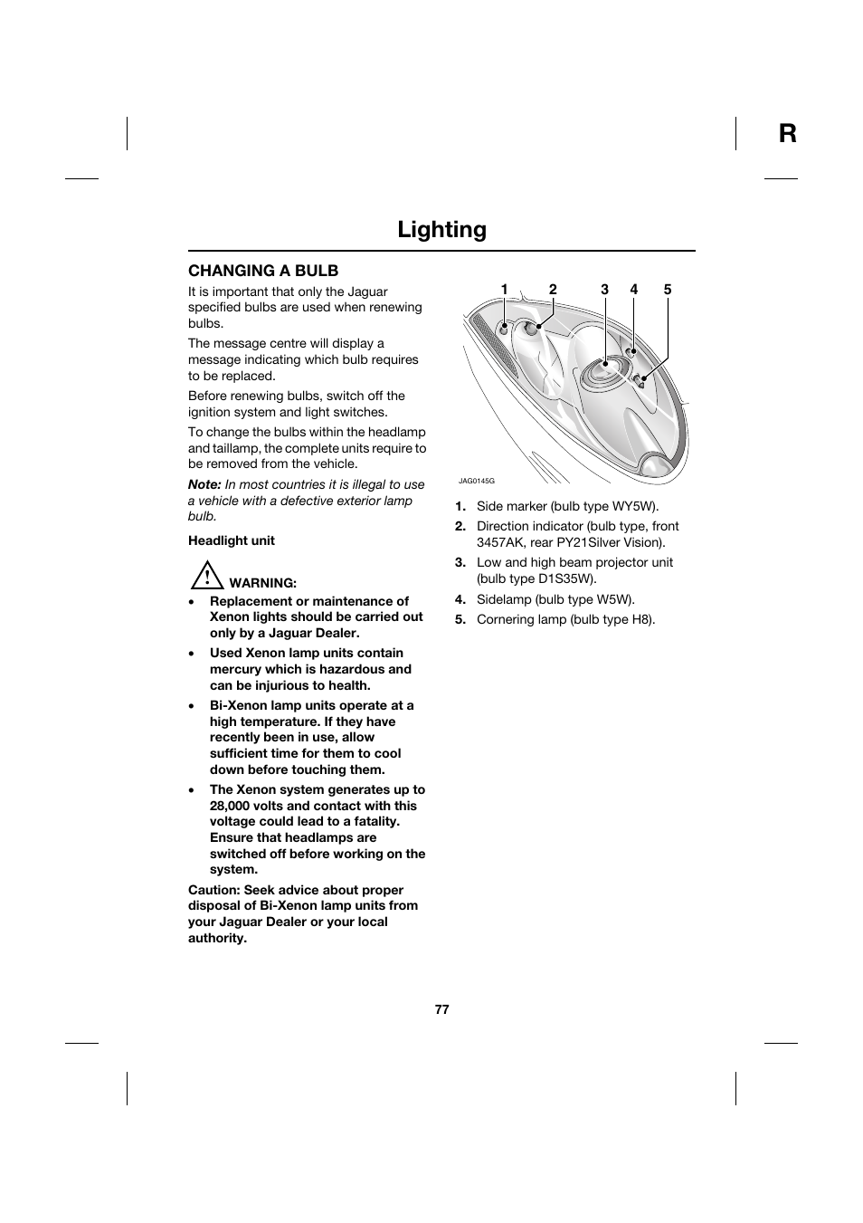 Lighting | Jaguar XK JJM 18 02 30 701 User Manual | Page 68 / 260