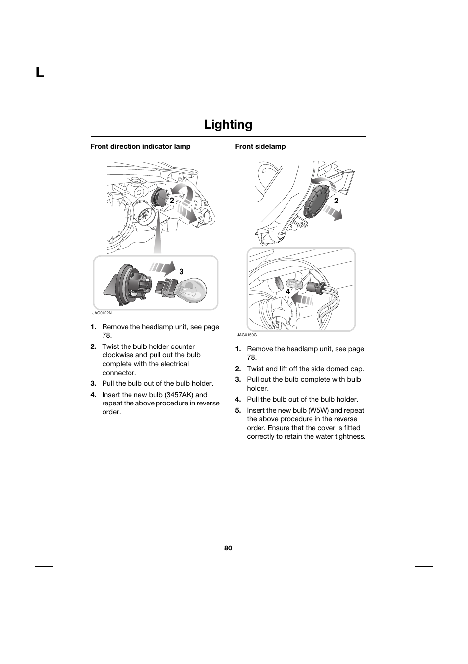 Lighting | Jaguar XK JJM 18 02 30 701 User Manual | Page 71 / 260