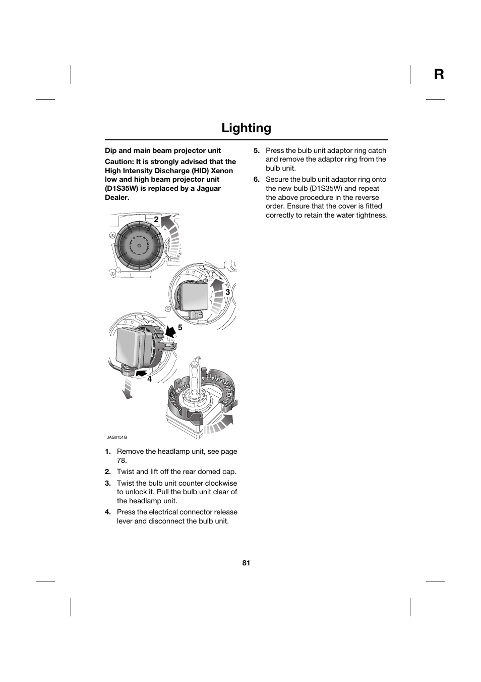 Lighting | Jaguar XK JJM 18 02 30 701 User Manual | Page 72 / 260