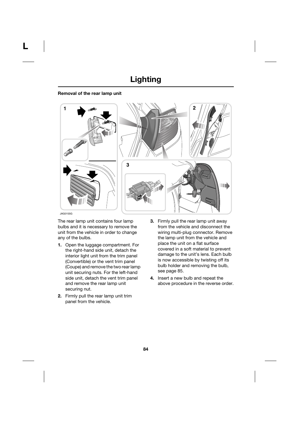 Lighting | Jaguar XK JJM 18 02 30 701 User Manual | Page 75 / 260