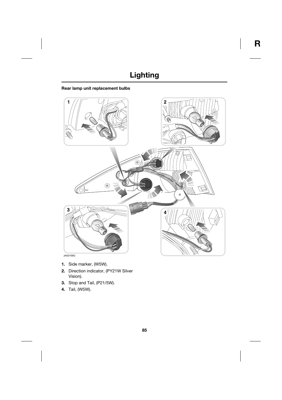 Lighting | Jaguar XK JJM 18 02 30 701 User Manual | Page 76 / 260