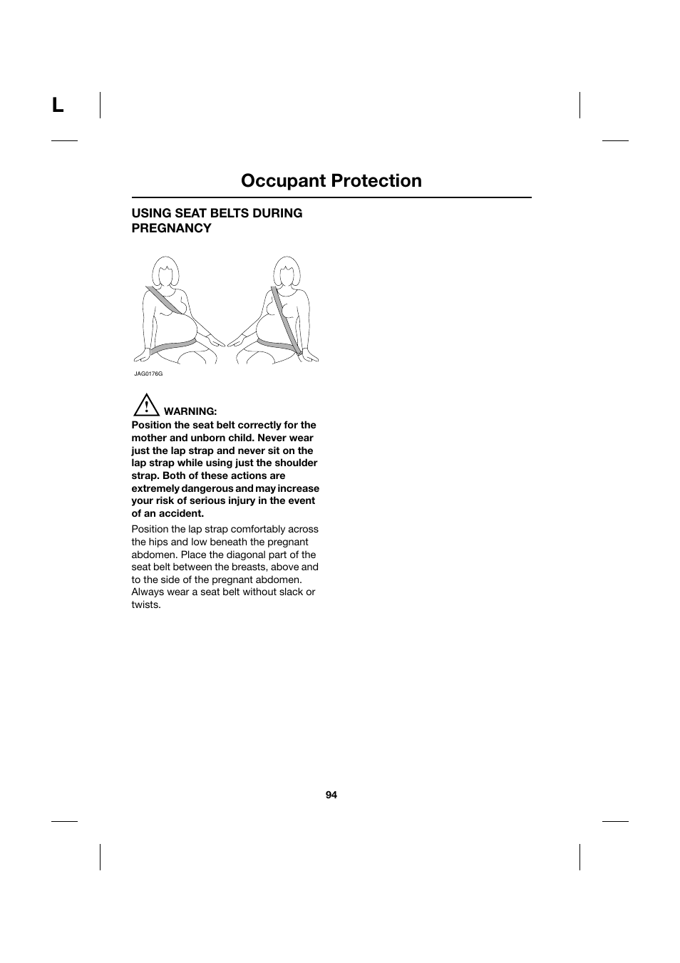 Occupant protection | Jaguar XK JJM 18 02 30 701 User Manual | Page 85 / 260