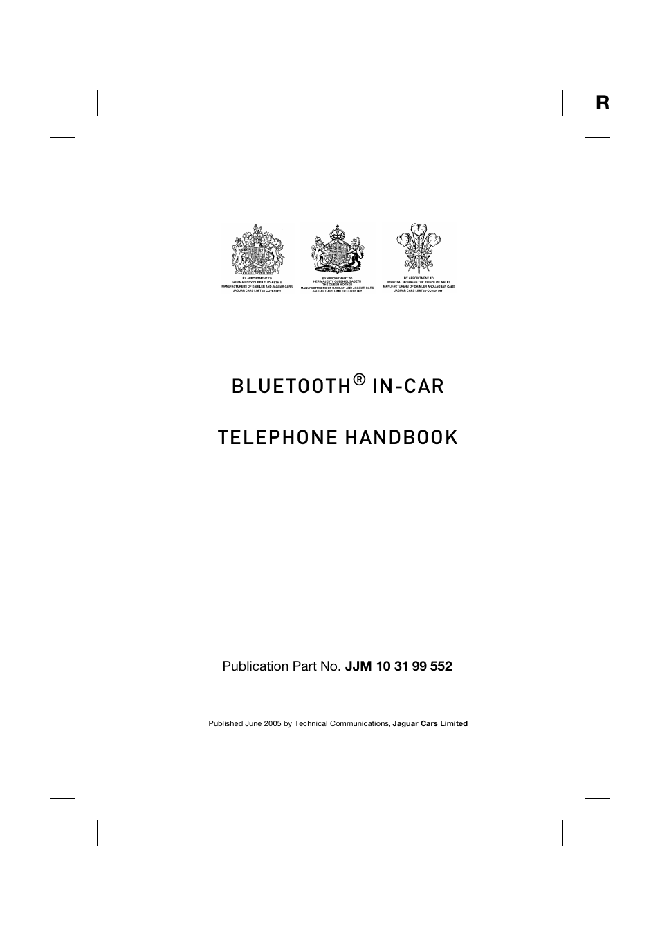 Jaguar bluetooth handbook JLM10 31 99 552 User Manual | 41 pages