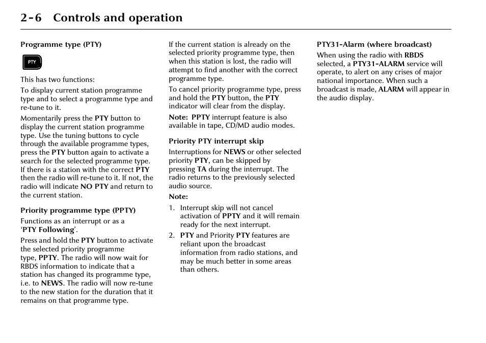 6 controls and operation | Jaguar 2002MY NAS Audio System JJM 18 03 24/22 User Manual | Page 13 / 28