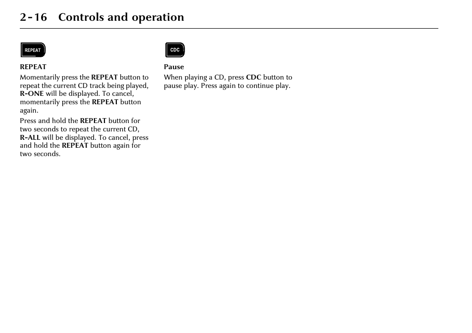 16 controls and operation | Jaguar 2002MY NAS Audio System JJM 18 03 24/22 User Manual | Page 23 / 28
