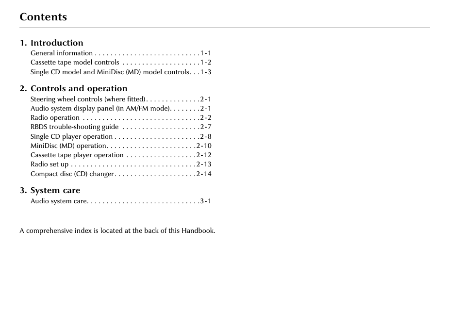Jaguar 2002MY NAS Audio System JJM 18 03 24/22 User Manual | Page 3 / 28