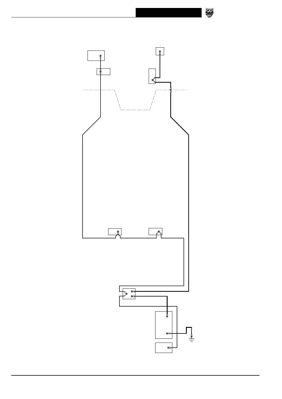 Main power distribution, Xj series 1998 main power distribution | Jaguar XJ User Manual | Page 21 / 158