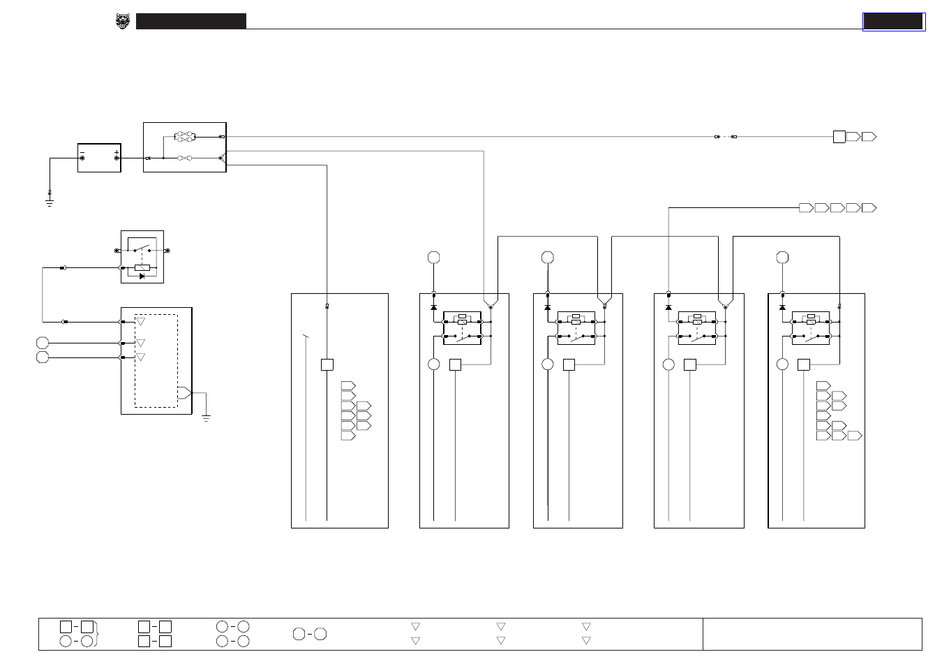 01 power distribution, Power distribution, Xj series 1998 | Main power distribution, Fig. 01.1 | Jaguar XJ User Manual | Page 31 / 158