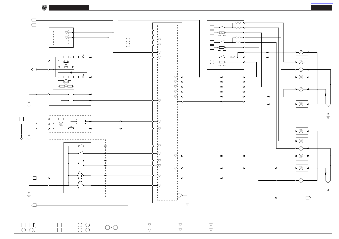 09 exterior lighting, Exterior lighting, Xj series 1998 | Exterior lighting: nas front, Fig. 09.1 | Jaguar XJ User Manual | Page 54 / 158