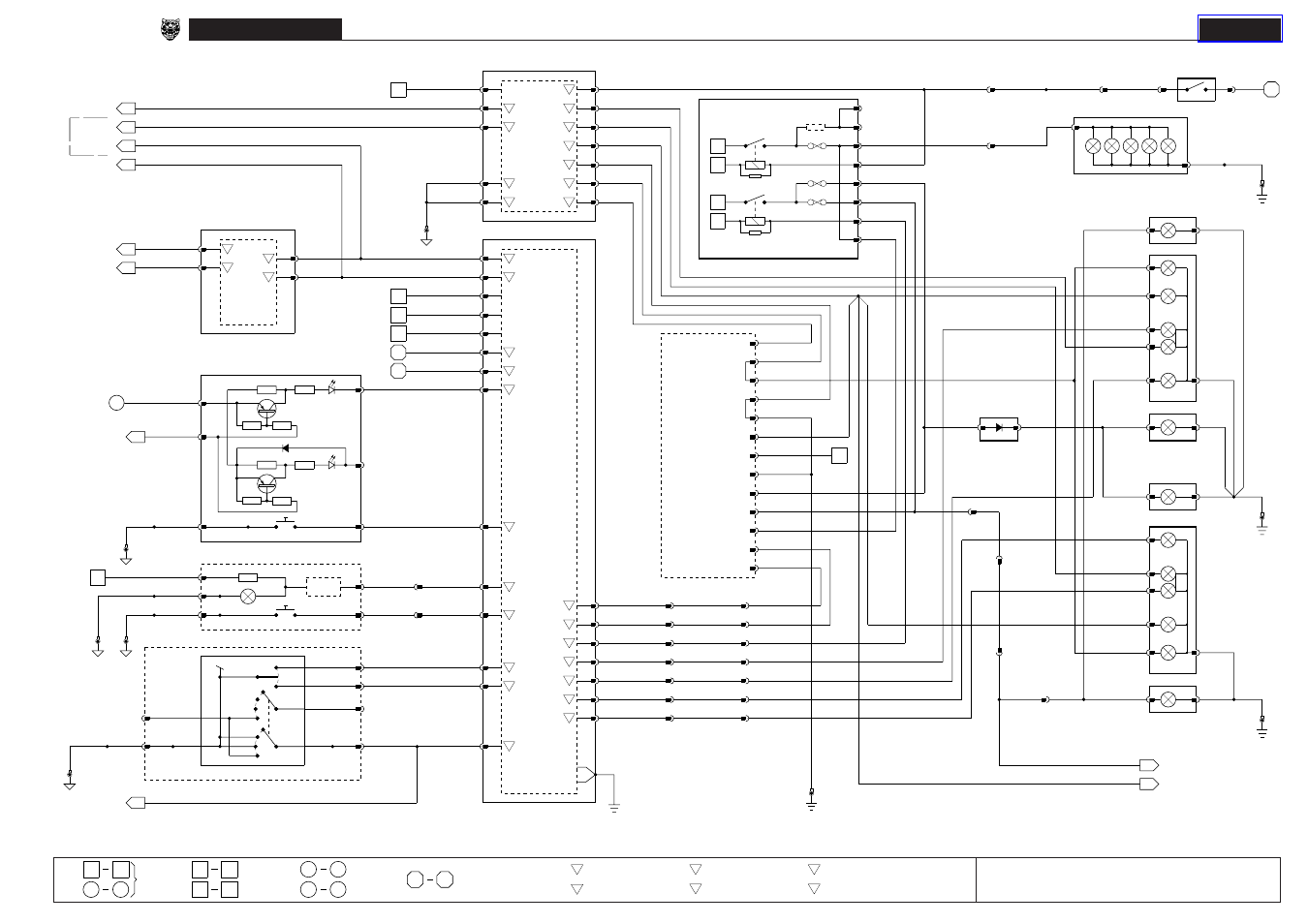 Xj series 1998, Exterior lighting: nas rear, Fig. 09.3 | Jaguar XJ User Manual | Page 56 / 158