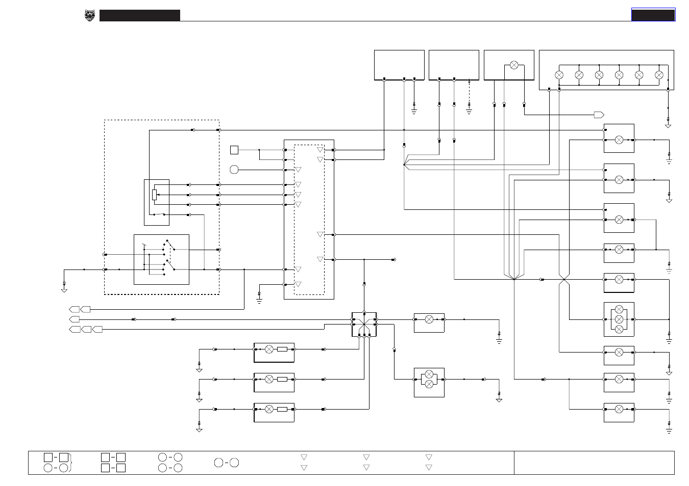 Xj series 1998, Dimmer controlled lighting, Fig. 10.2 | Jaguar XJ User Manual | Page 60 / 158