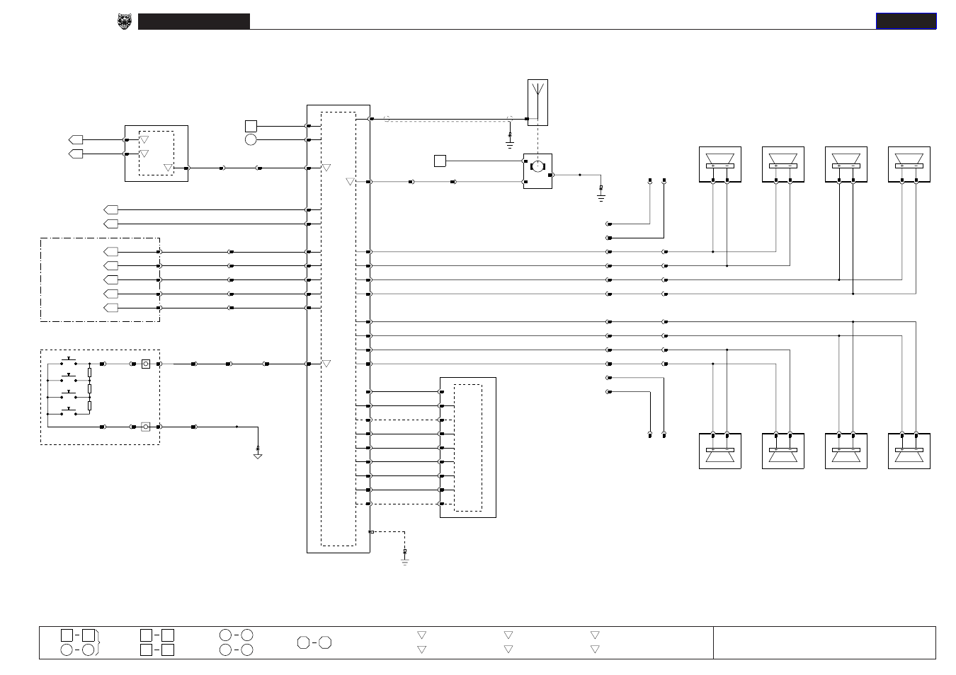 16 in-car entertainment (ice); telephone, Xj series 1998, Standard in-car entertainment | Fig. 16.1 | Jaguar XJ User Manual | Page 82 / 158